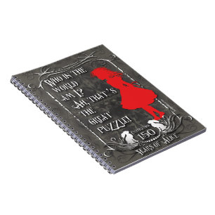 Alice-In-Wonderland Notebook "Who Am I?"