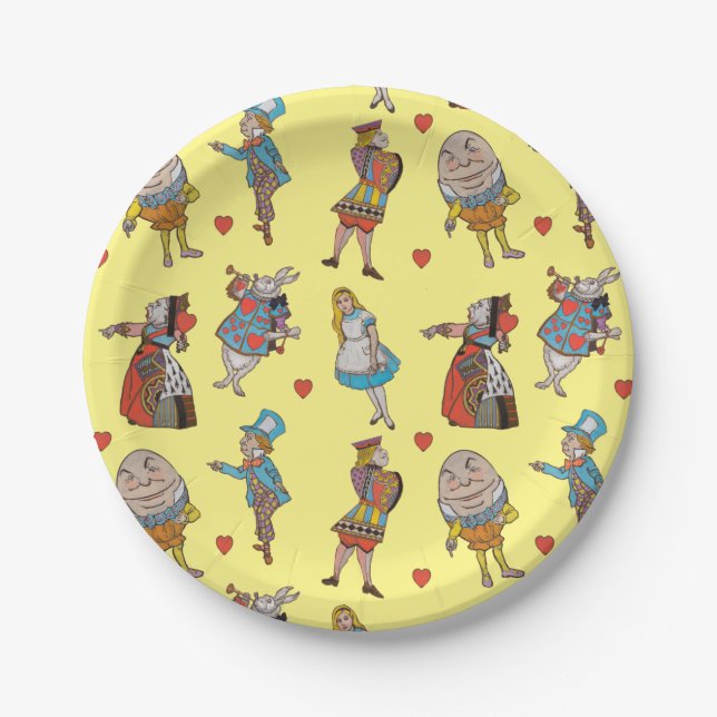 Alice in Wonderland Paper Plates (Front)
