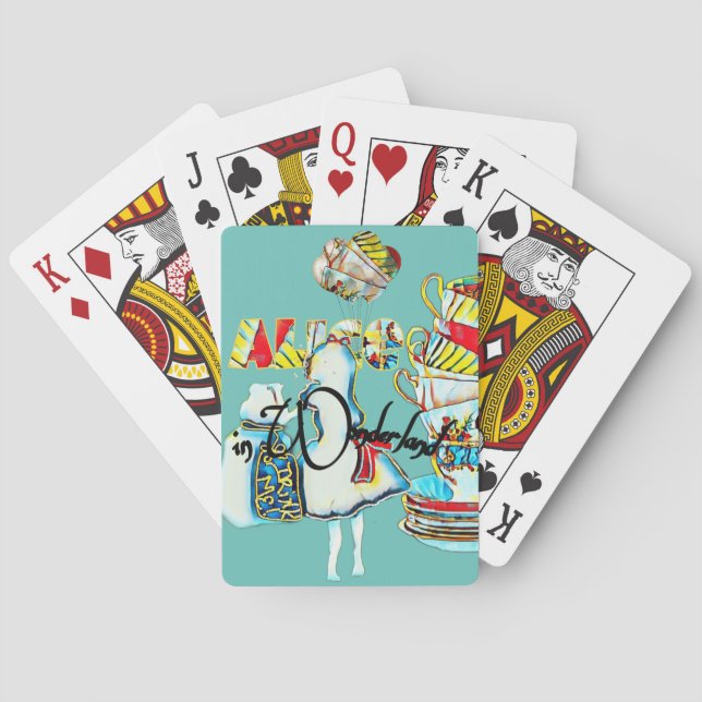 Alice in Wonderland party favour Playing Cards (Back)