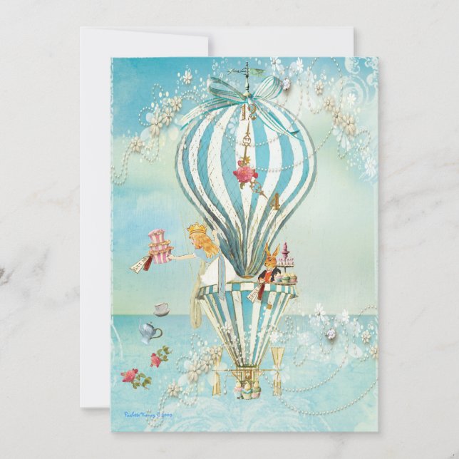 Alice In Wonderland Party Invitations (Front)