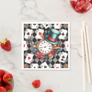 Alice in Wonderland Pattern  Napkin