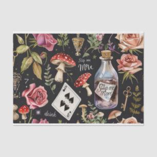 Alice in Wonderland Pattern Tissue Paper