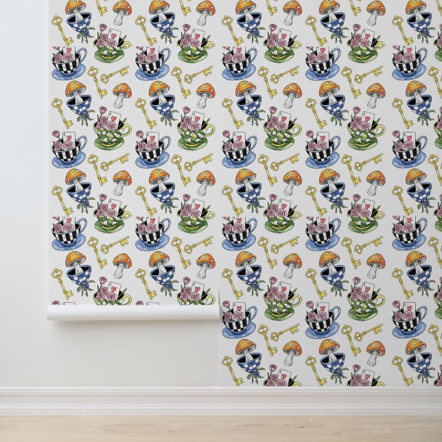 Alice in Wonderland Pattern  Wallpaper (Application)