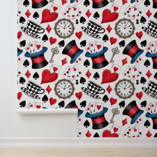 Alice in Wonderland Pattern  Wallpaper