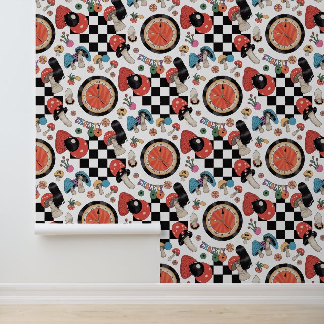 Alice in Wonderland Pattern  Wallpaper (Application)