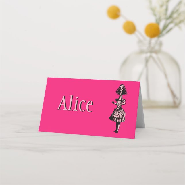 Alice in Wonderland Place Card (Front)