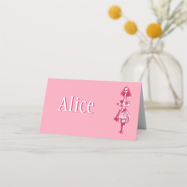 Alice in Wonderland Place Card (Front)
