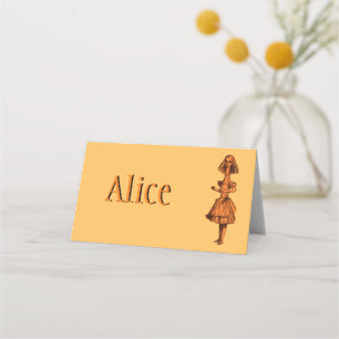 Alice in Wonderland Place Card