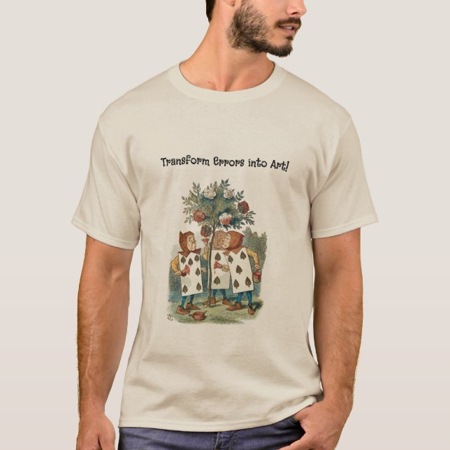 Alice in Wonderland Playing Card Gardeners T-Shirt (Front)