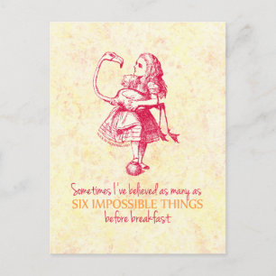 Alice in Wonderland Postcard