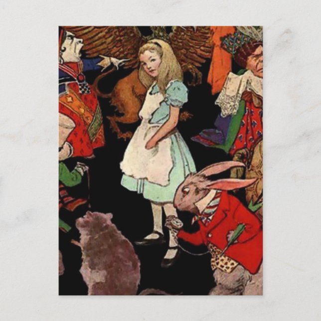 Alice in Wonderland Postcard (Front)