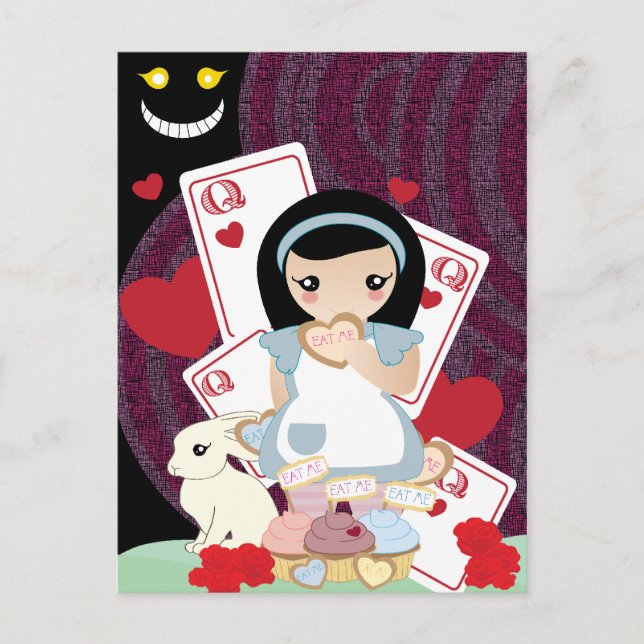 Alice in wonderland postcard (Front)
