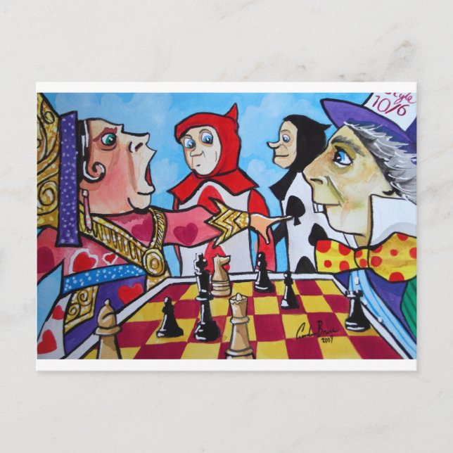 ALICE IN WONDERLAND POSTCARD (Front)