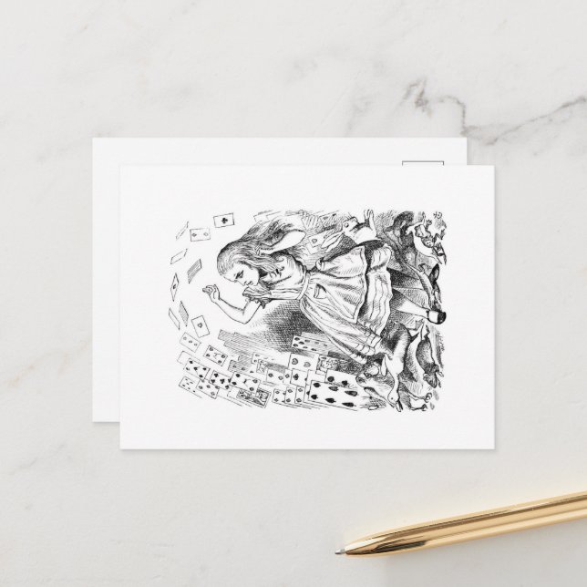 Alice in Wonderland postcards  (Front/Back In Situ)