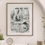 Alice In Wonderland Poster<br><div class="desc">Alice In Wonderland Poster - Full of charm and character, this vintage image of Alice talking to Absolem, the caterpillar, in Wonderland will add the perfect decorative touch to your living space or entertaining area. Why not put it up in the library to add ambience and wonder to your favourite...</div>