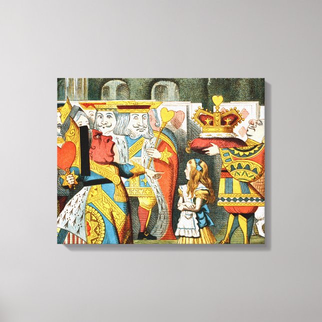 Alice in Wonderland Queen of Hearts Canvas Print (Front)
