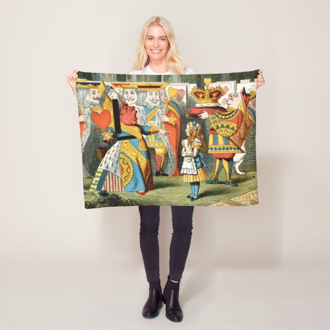 Alice in Wonderland Queen of Hearts Fleece Blanket (In Situ)