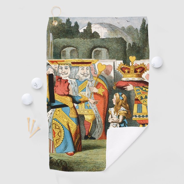 Alice in Wonderland Queen of Hearts Golf Towel (InSitu)