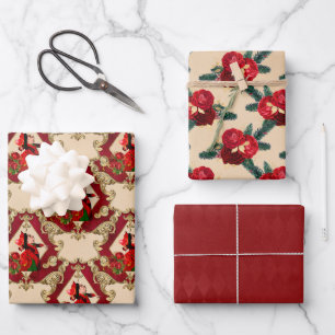 Alice In Wonderland Queen of Hearts Holiday Wrapping Paper Sheet