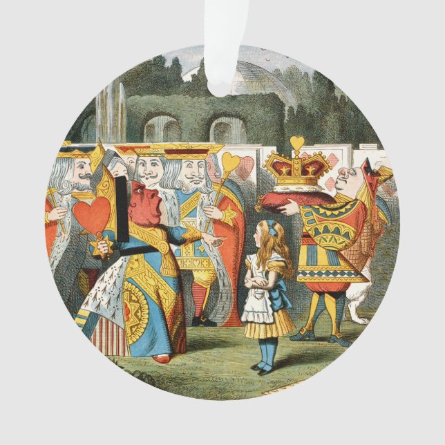 Alice in Wonderland Queen of Hearts Ornament (Front)
