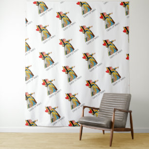 Alice in Wonderland Queen of Hearts Tapestry