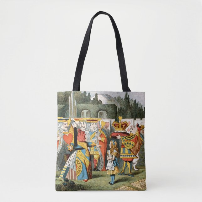 Alice in Wonderland Queen of Hearts Tote Bag (Front)