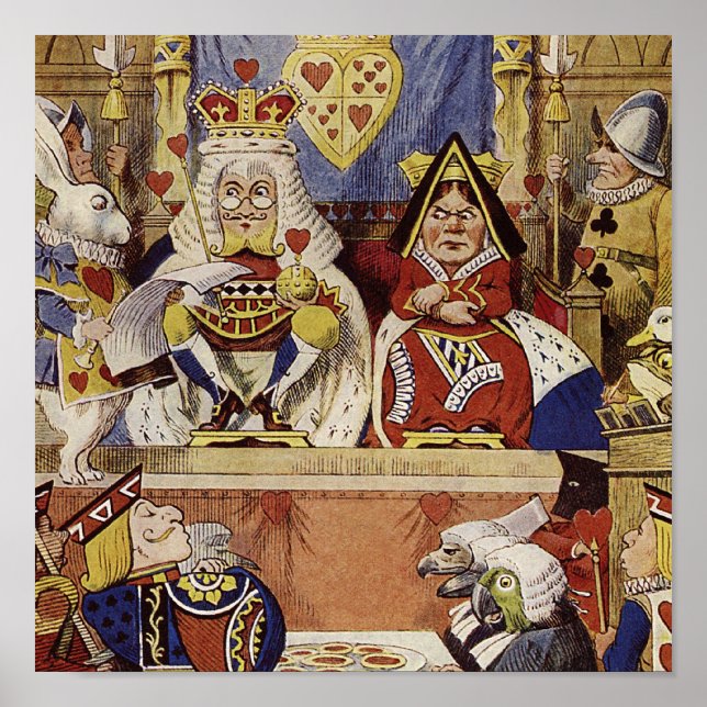 Alice in Wonderland Queen's Court Print (Front)