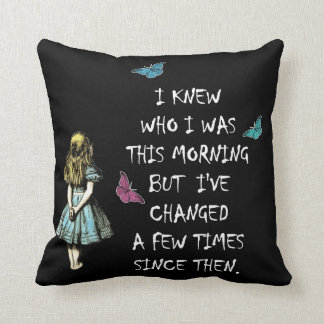 Alice In Wonderland Quote Cushion