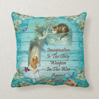 Alice In Wonderland Quote - Imagination Cushion