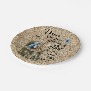 Alice in Wonderland Quote Vintage Dictionary Art Paper Plate