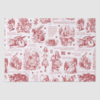 Alice in Wonderland Red Toile Quotes