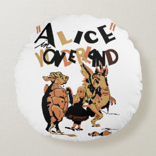 ALICE IN WONDERLAND ROUND CUSHION