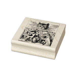Alice In Wonderland Rubber Stamp