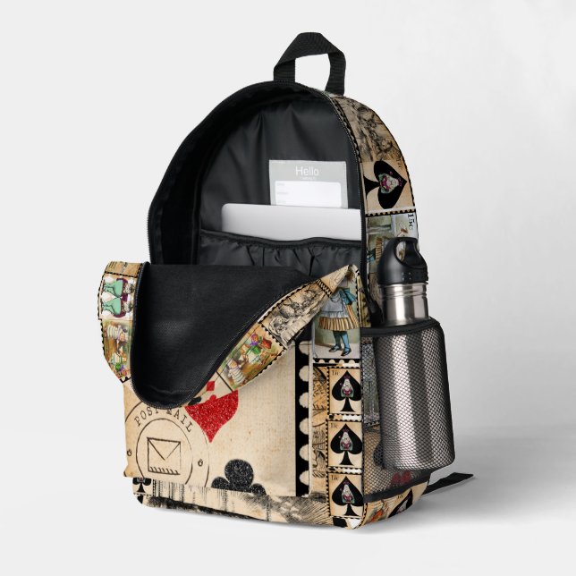 Alice in wonderland School Bag (Back Corner Right (Open))