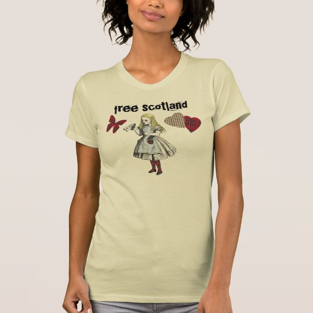 Alice in Wonderland Scottish Independence Tee (Front)
