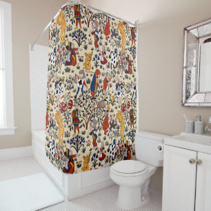 Alice in Wonderland Shower Curtain
