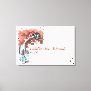 Alice In Wonderland Sign-In Canvas Board Print