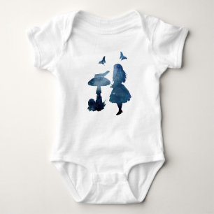 Alice in wonderland Silhouette Baby Bodysuit
