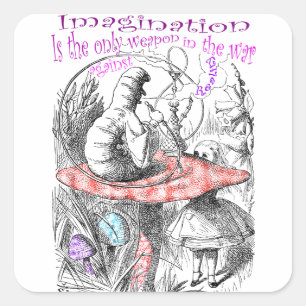 Alice in Wonderland Square Sticker