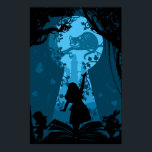 Alice in Wonderland Story Book Art Poster<br><div class="desc">Layered silhouette featuring Alice,  the Mad Hatter,  the White Rabbit,  and The Cheshire Cat from CS Lewis' tale Alice in Wonderland.</div>