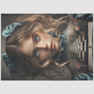 Alice in Wonderland Style Girl Paper Gothic