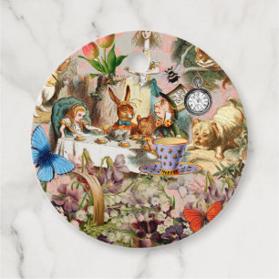 Alice in Wonderland Tea Party Art Favour Tags