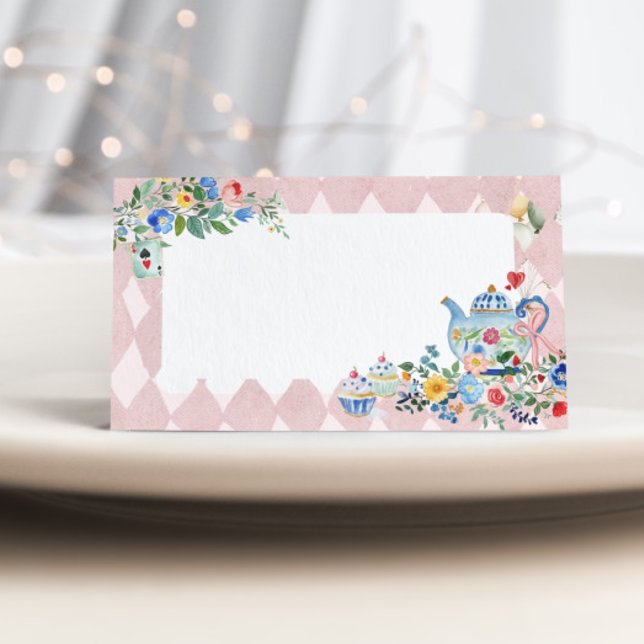 Alice in Wonderland Tea Party Birthday Food Label (Creator Uploaded)