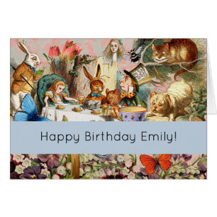 Alice in Wonderland tea party characters