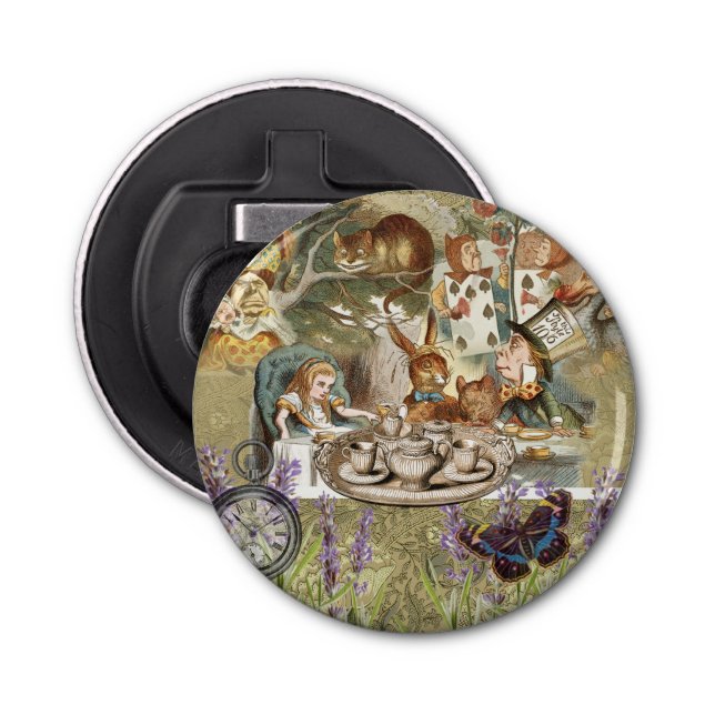 Alice in Wonderland Tea Party Guests Bottle Opener (Front)