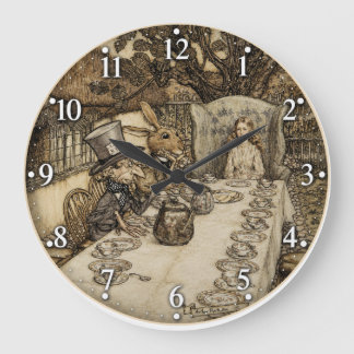 Alice in Wonderland Tea Party Large Clock