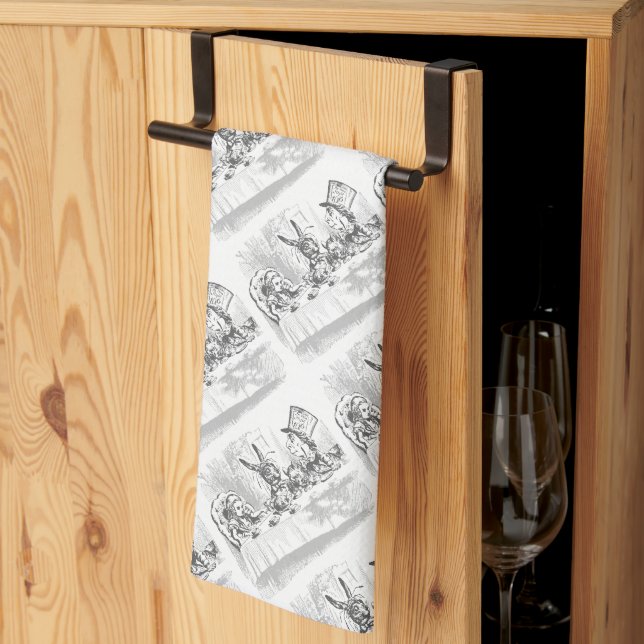 Alice in Wonderland Tea Party Theme Kitchen Towels (Thirds Fold)