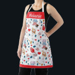 Alice in Wonderland Tea Party Theme Personalised Apron<br><div class="desc">Cute personalised Alice in Wonderland themed apron perfect for afternoon tea.</div>