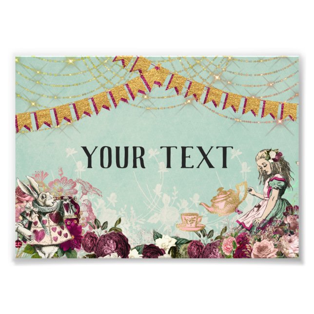 Alice in Wonderland Tea Photo Print (Front)
