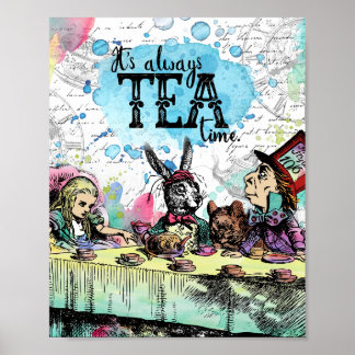Alice in Wonderland - Tea Time Poster